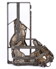 3) HINGED, CLAMPED & BANDED RABBIT CHOCOLATE MOLDS