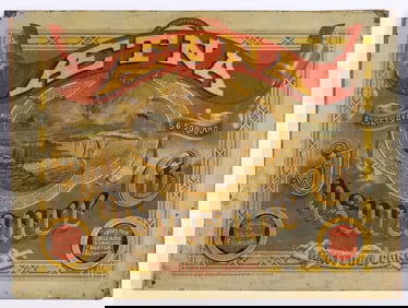 (19th c) AETNA INSURACE CO TIN LITHOGRAPH SIGN