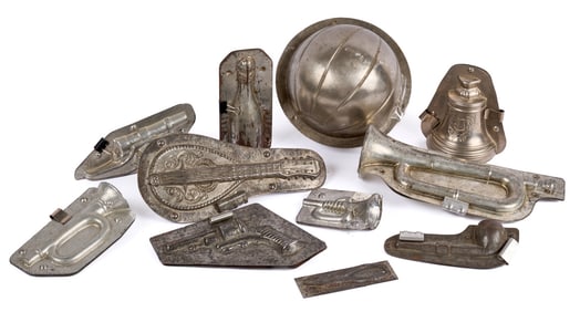 (10) FIGURAL CHOCOLATE MOLDS