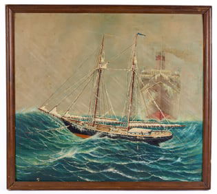 (20thc) AMERICAN SCHOOL "IMPENDING DOOM"