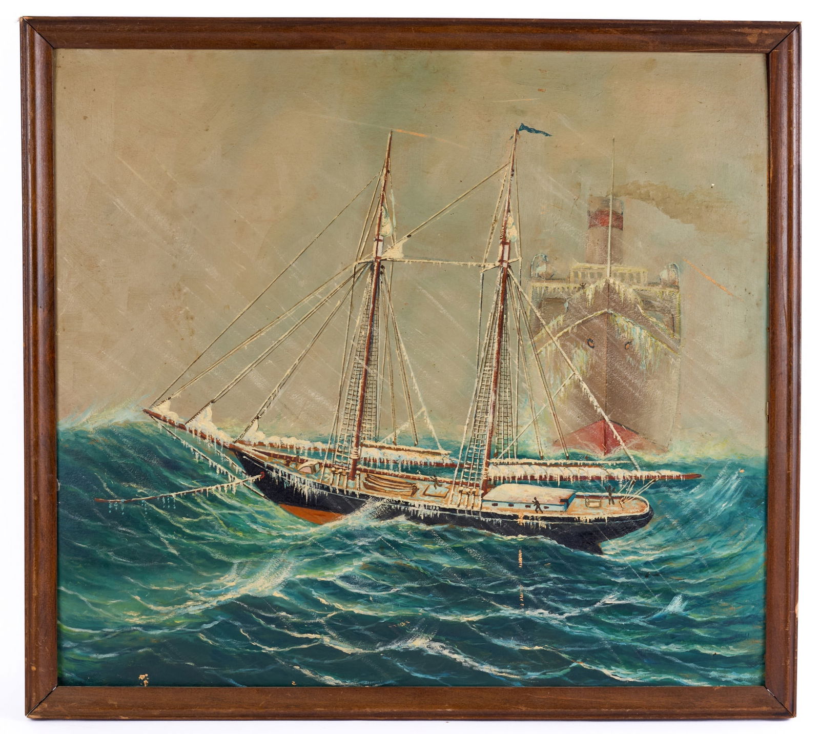 (20thc) AMERICAN SCHOOL "IMPENDING DOOM" (1 of 8)