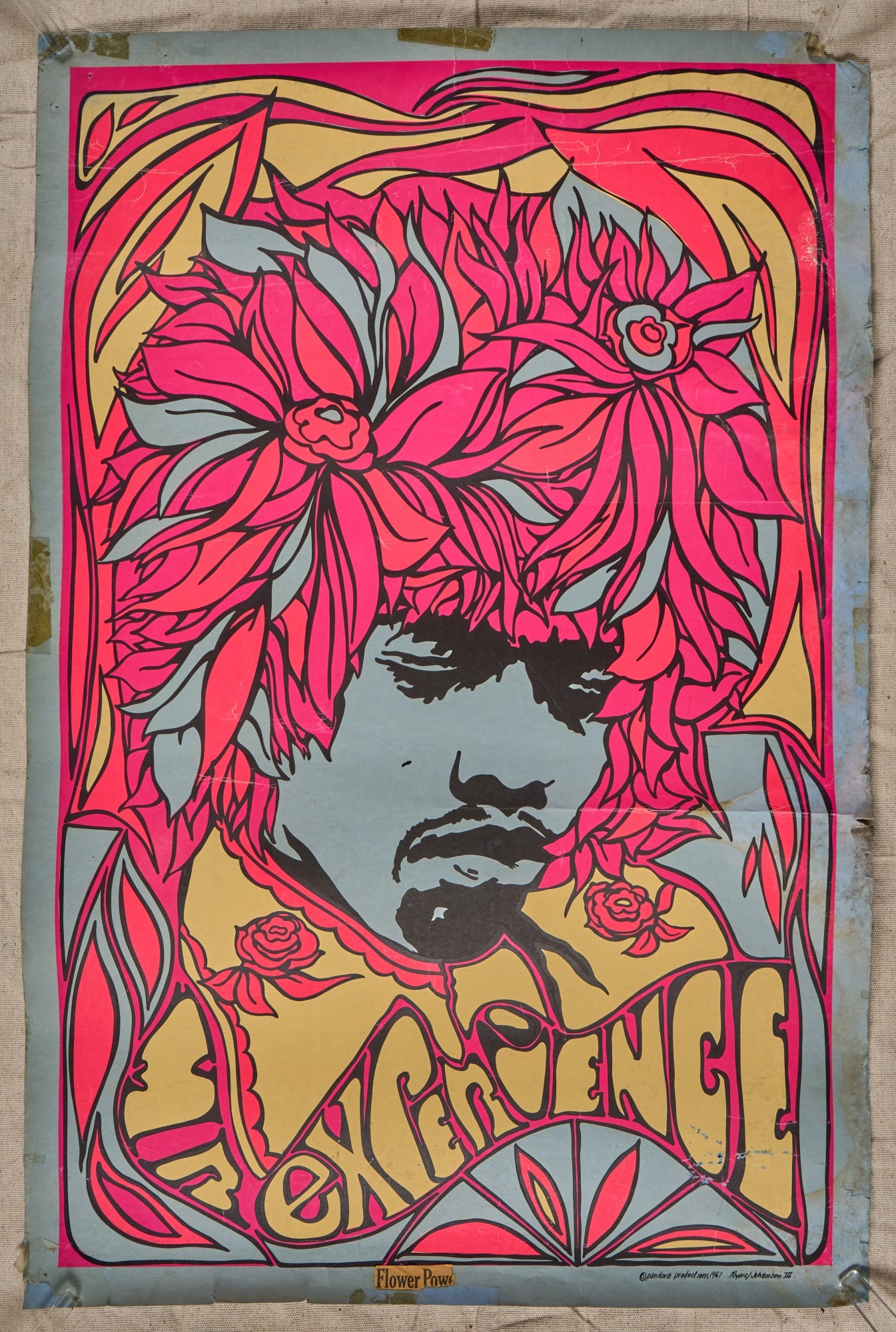 ORIGINAL 1967 JIMI HENDRIX EXPERIENCE POSTER (1 of 12)