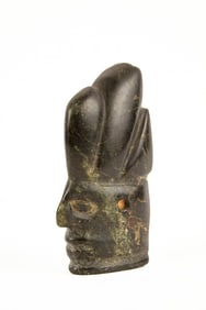 MESO-AMERICAN CARVED STONE EFFIGY