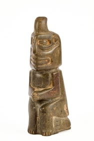 MESO-AMERICAN CARVED STONE EFFIGY