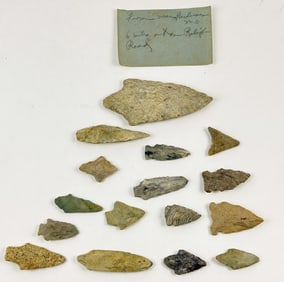 NATIVE AMERICAN ARROWHEADS, HENDERSON NC