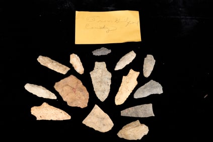 NATIVE AMERICAN ARROWHEADS, GUILFORD COUNTY NC