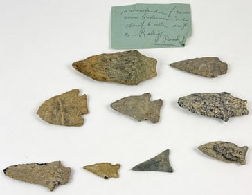 NATIVE AMERICAN ARROWHEADS, HENDERSON NC
