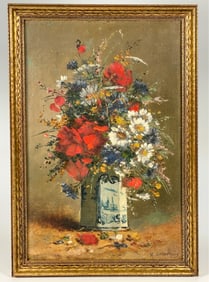 EUGENE HENRI CAUCHOIS (1850-1911) "WILDFLOWERS"