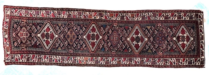 HAND WOVEN HAMADAN ORIENTAL RUNNER