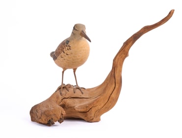 WILLIAM P. TAYLOR CARVED & PAINTED WOODCOCK