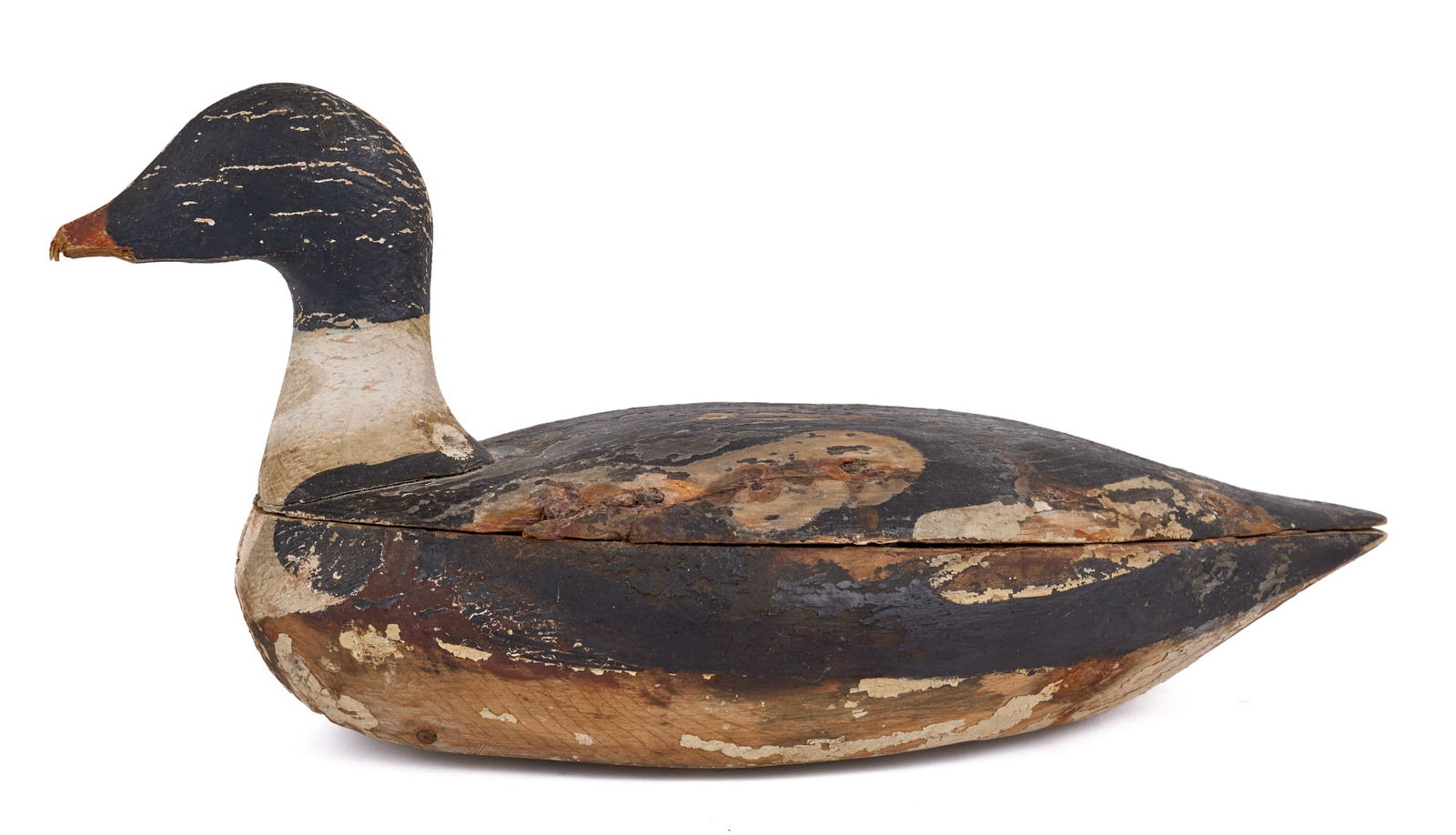 SOUTHERN CARVED & PAINTED DECOY of a MERGANSER (1 of 14)