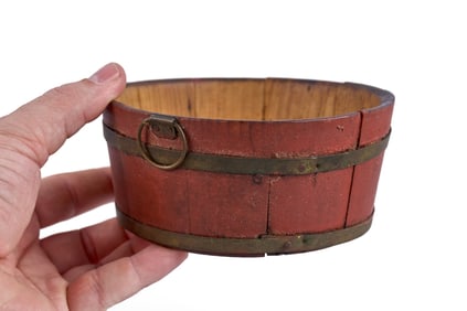 SIGNED PAINTED MINIATURE WASH BASIN