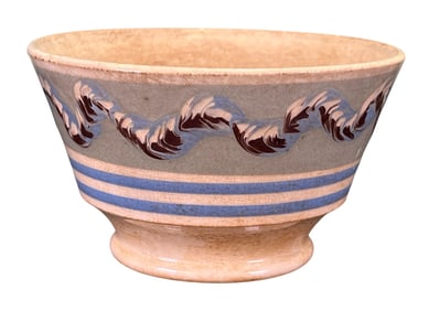 (19th c) MOCHAWARE BOWL