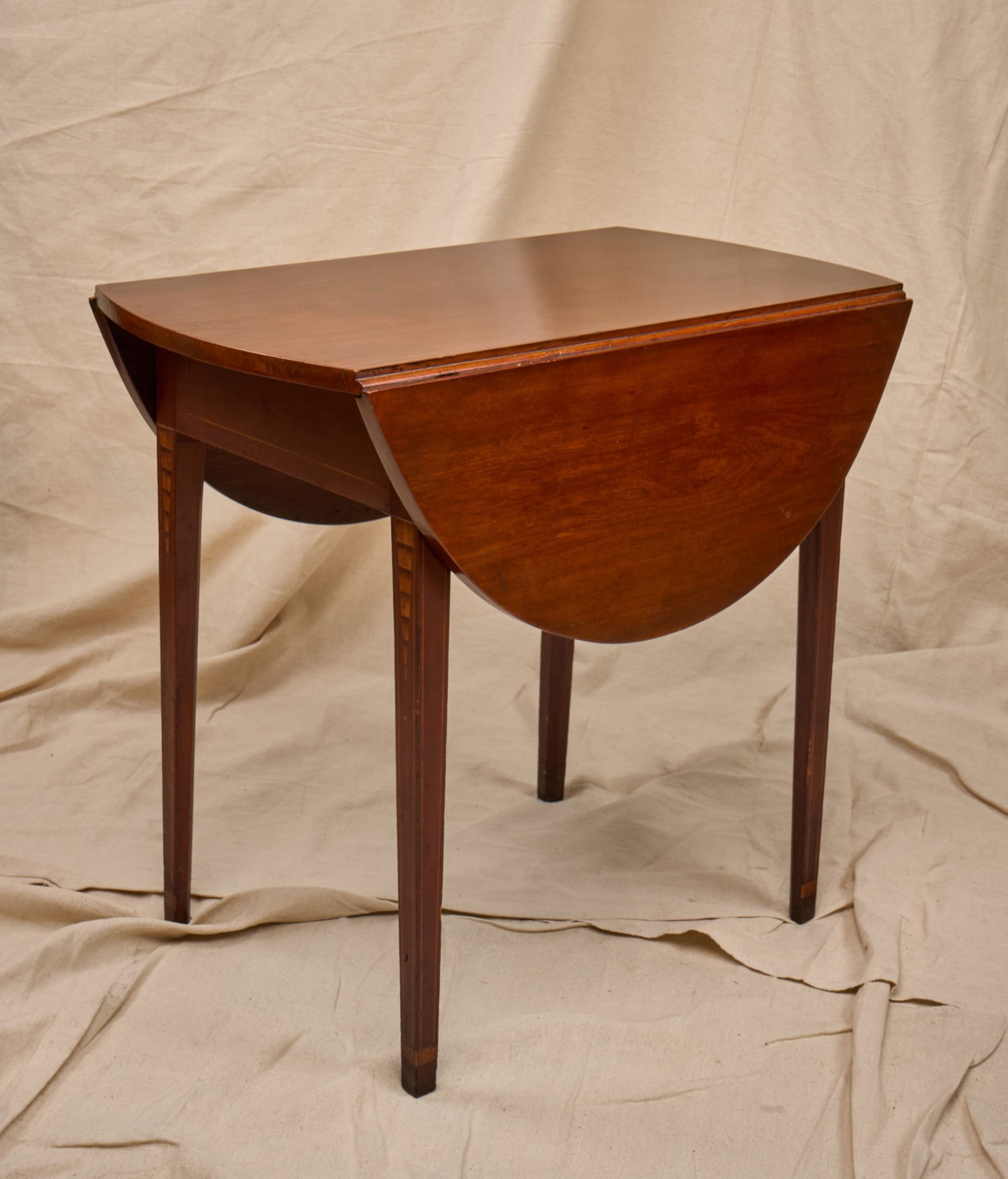 PERIOD INLAID HEPPLEWHITE CHERRY PEMBROKE TABLE (1 of 12)