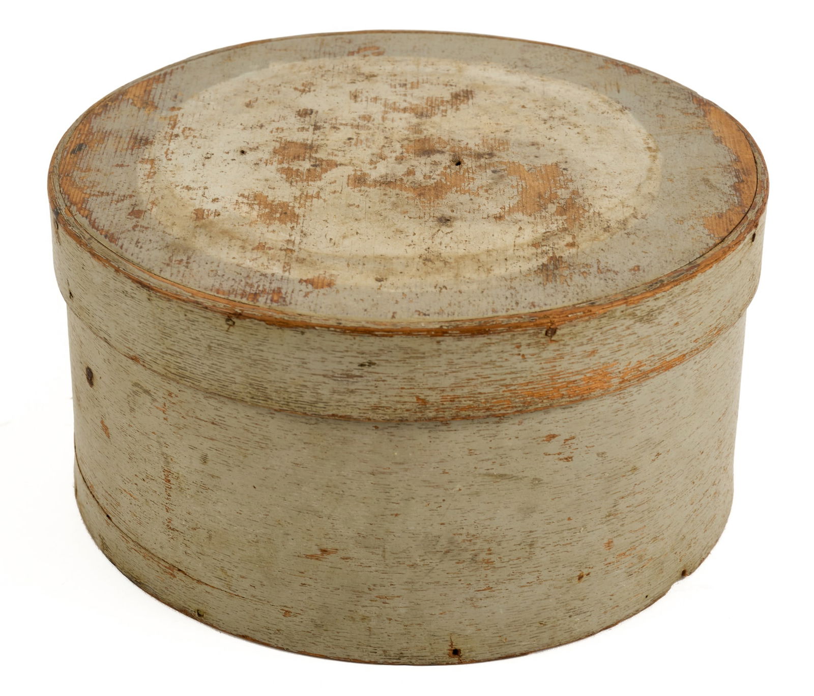 (19th c) PANTRY BOX in GREY PAINT (1 of 8)