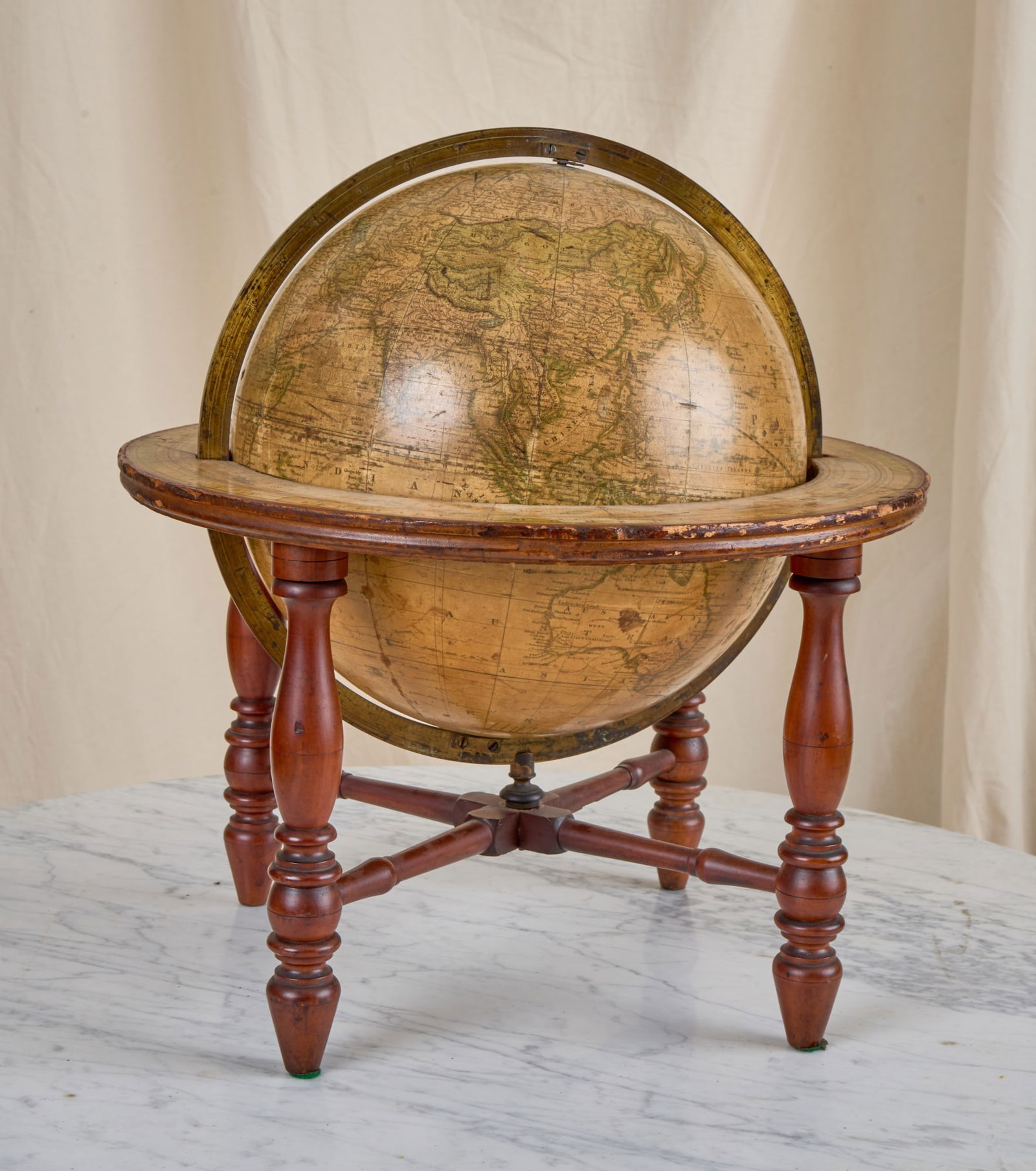 1861 JOSEPH LORING 12 in TERRESTRIAL TABLE GLOBE (1 of 13)