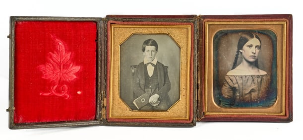 (2) SIXTH PLATE DAGUERREOTYPES