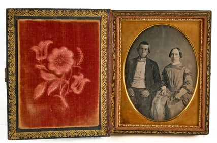 QUARTER PLATE DAGUERREOTYPE of a YOUNG COUPLE