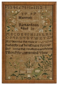 HANNAH RICHARDSON 1797 SAMPLER