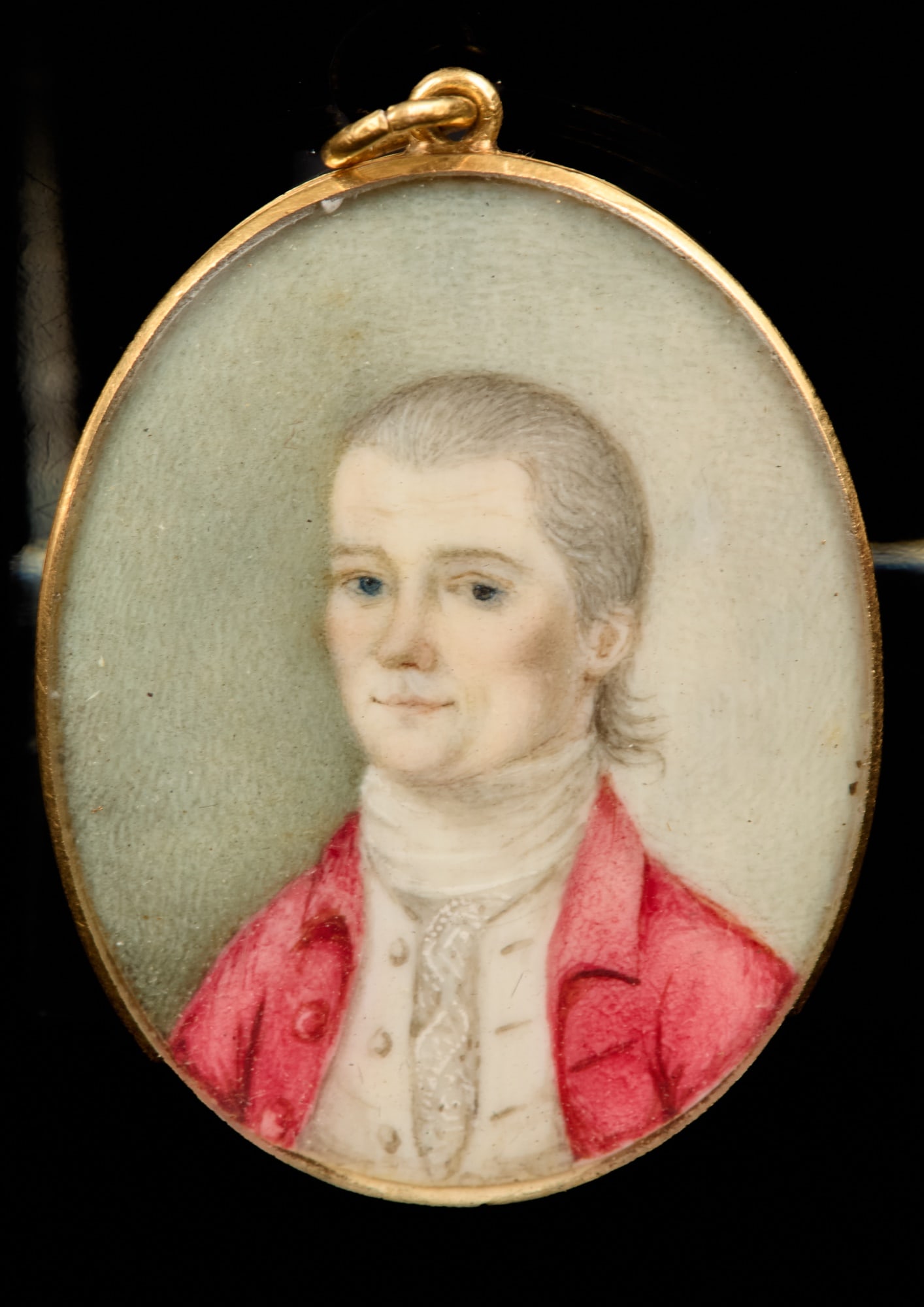 (18thc) PORTRAIT MINIATURE of an AMERICAN PATRIOT (1 of 6)