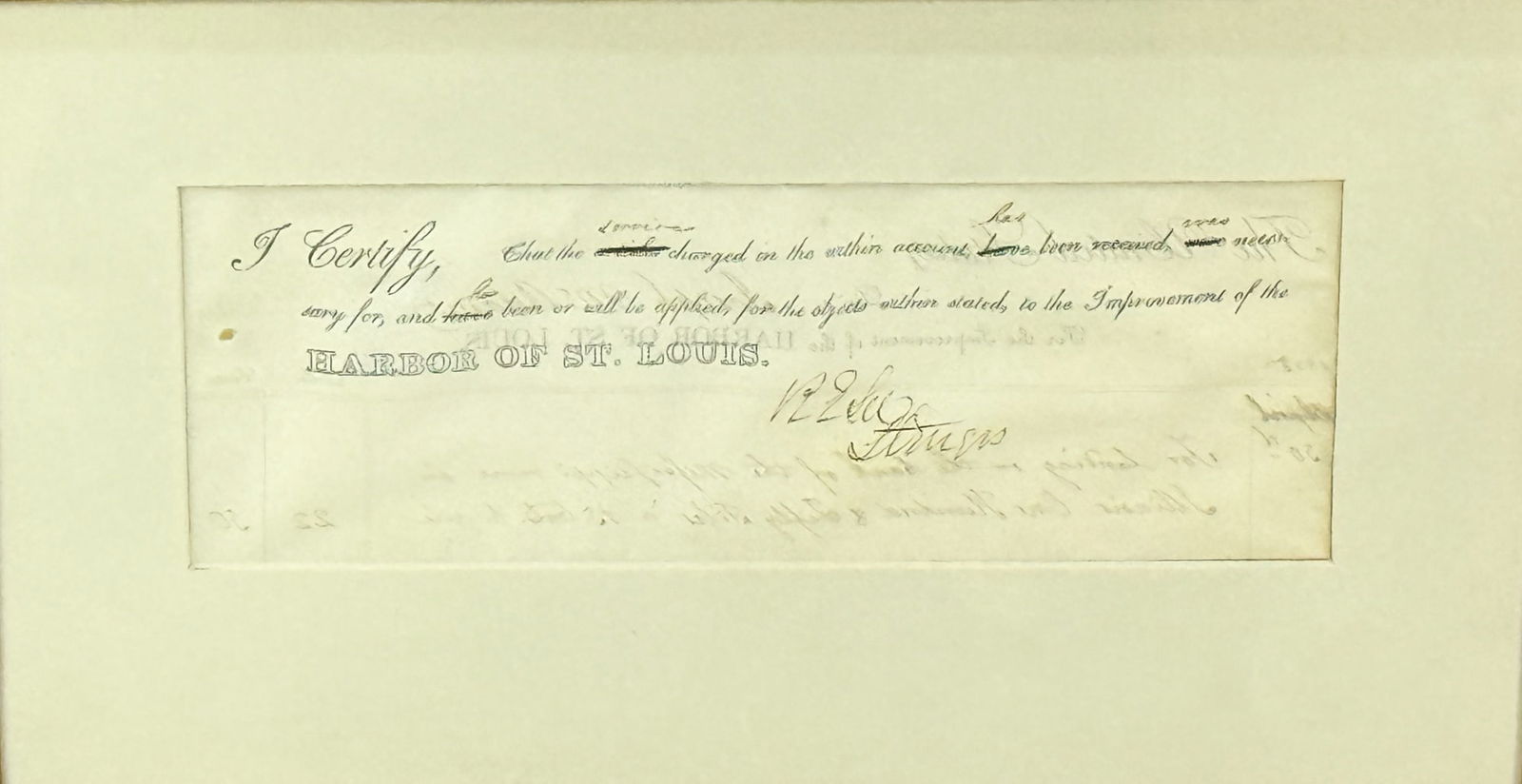 1838 RECEIPT SIGNED by ROBERT E. LEE (1 of 11)