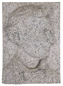 GRANITE CARVING of ABRAHAM LINCOLN in BAS RELIEF
