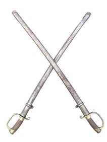 PAIR of CIVIL WAR ERA SWORDS