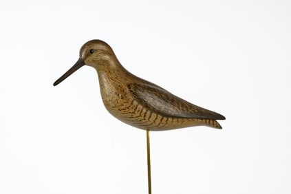 SIGNED CARVED & PAINTED SHOREBIRD DECOY