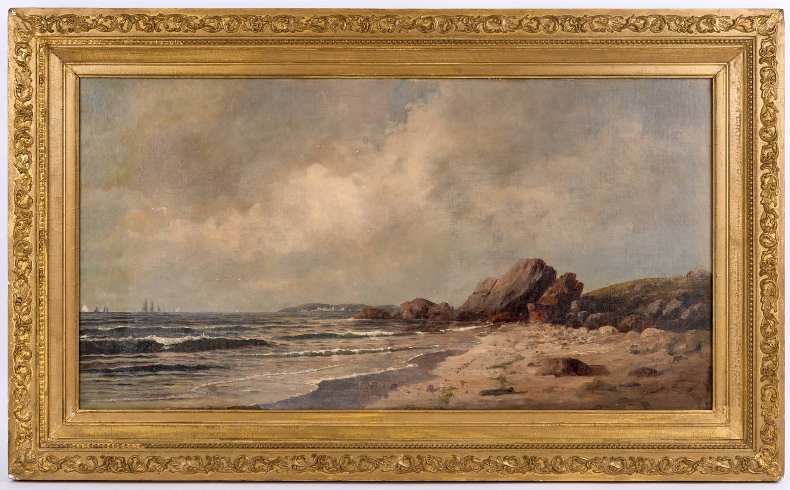 AMERICAN SCHOOL SEASCAPE (19th c)