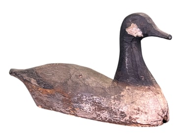 MINIATURE CARVED & PAINTED CANADA GOOSE