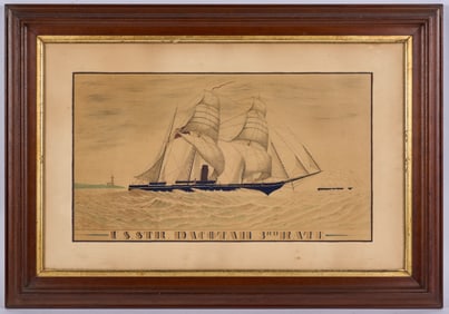 US STR. DACOTAH DRAWN by CAPT. CLARK VOGLE