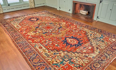 OVERSIZED (Late 19th c) SERAPI ORIENTAL RUG