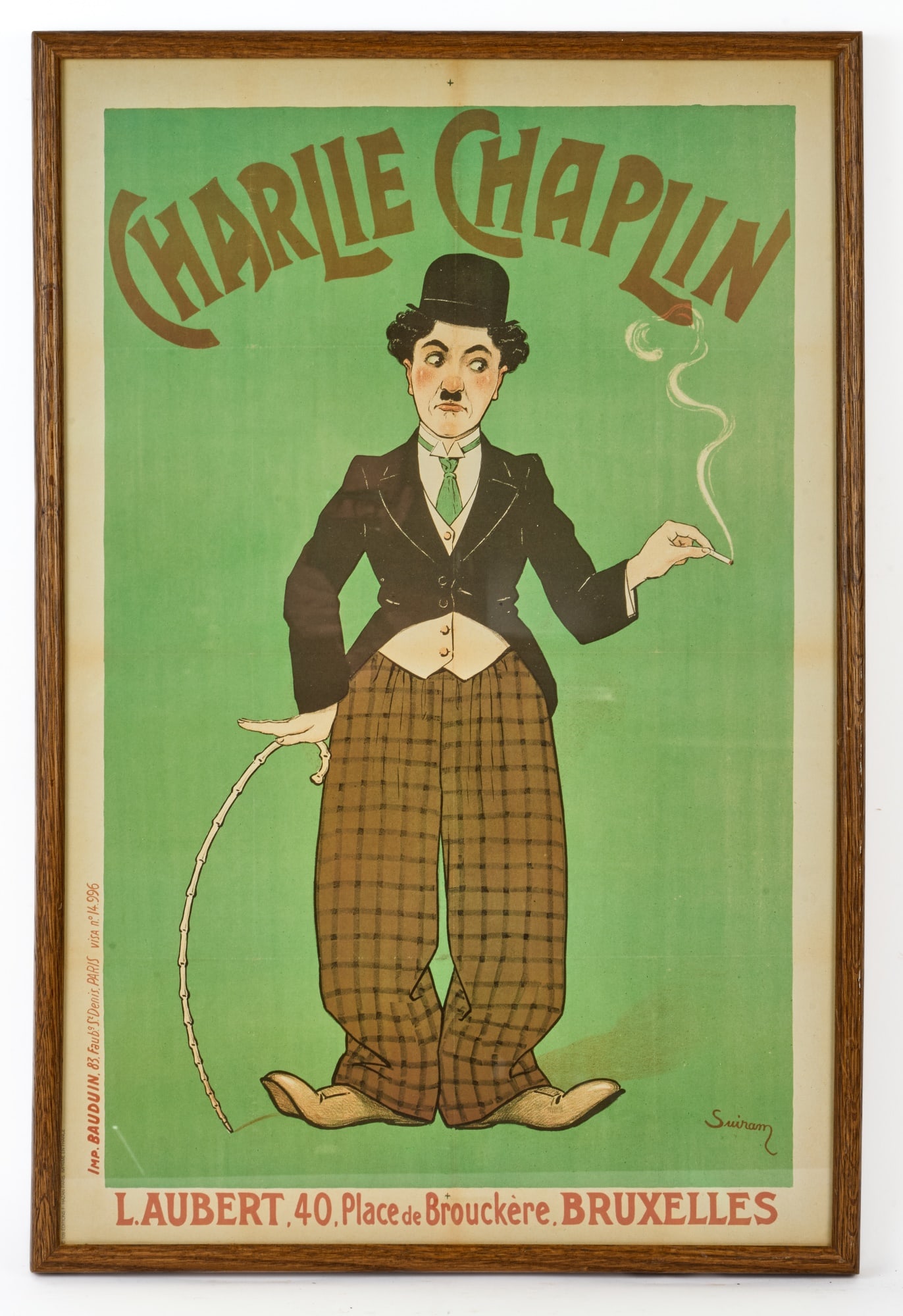 VINTAGE BELGIAN CHARLIE CHAPLIN POSTER (1 of 12)