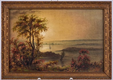 (19th c) LUMINIST SCHOOL MINIATURE PAINTING