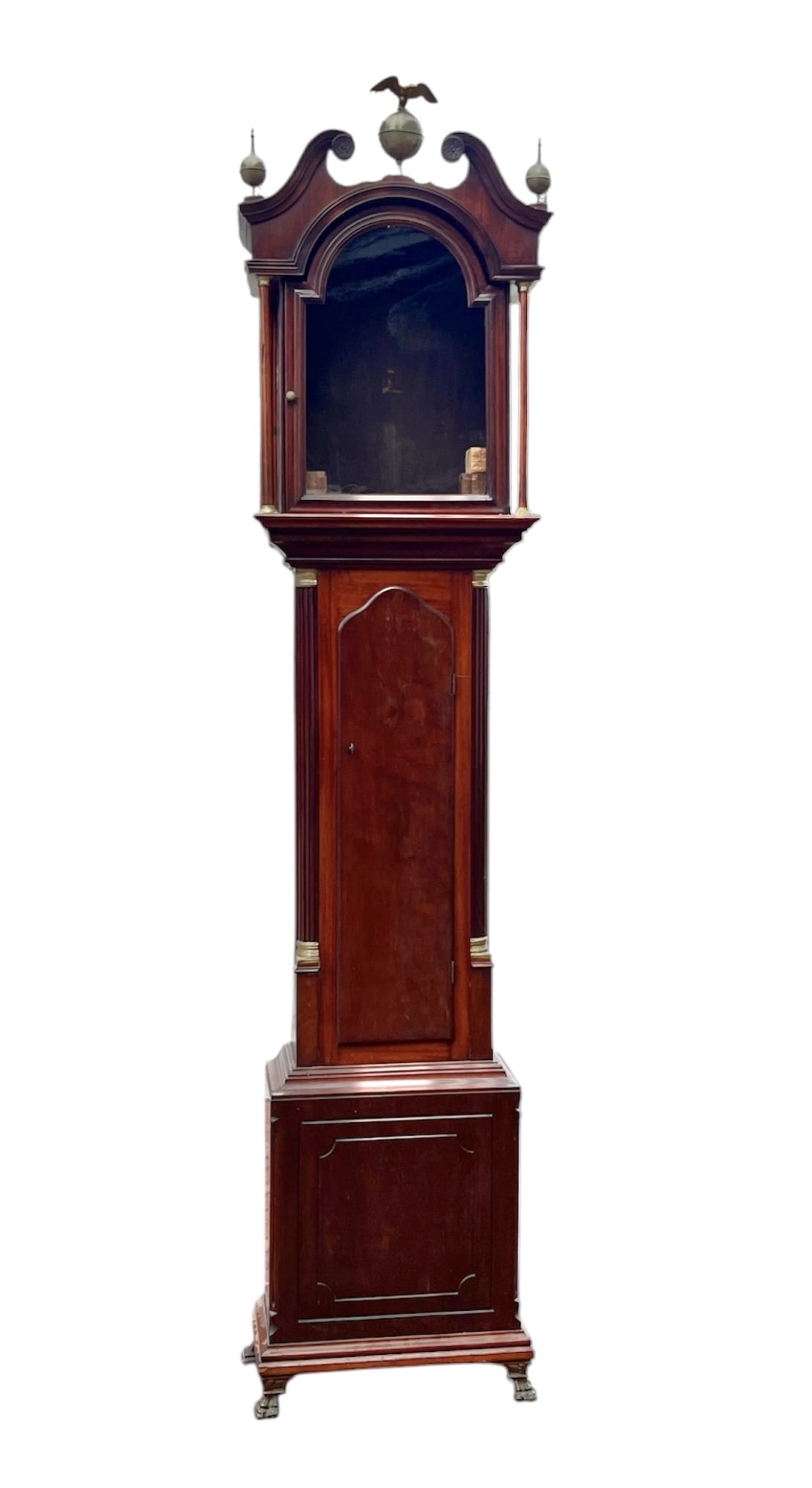BENJAMIN WILLARD MAHOGANY TALL CASE CLOCK (1 of 16)