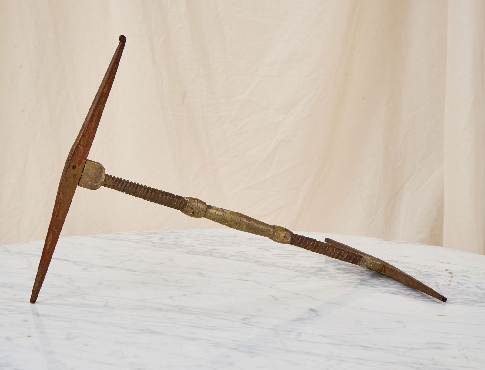 (19th c) POLYCHROME PAINTED KNITTY-KNOTTY (1 of 14)