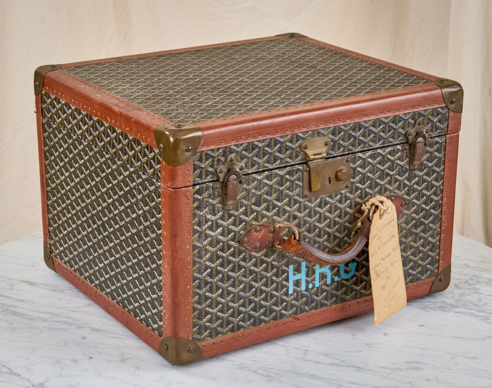 MAISON GOYARD PARIS STEAMER TRUNK (1 of 10)