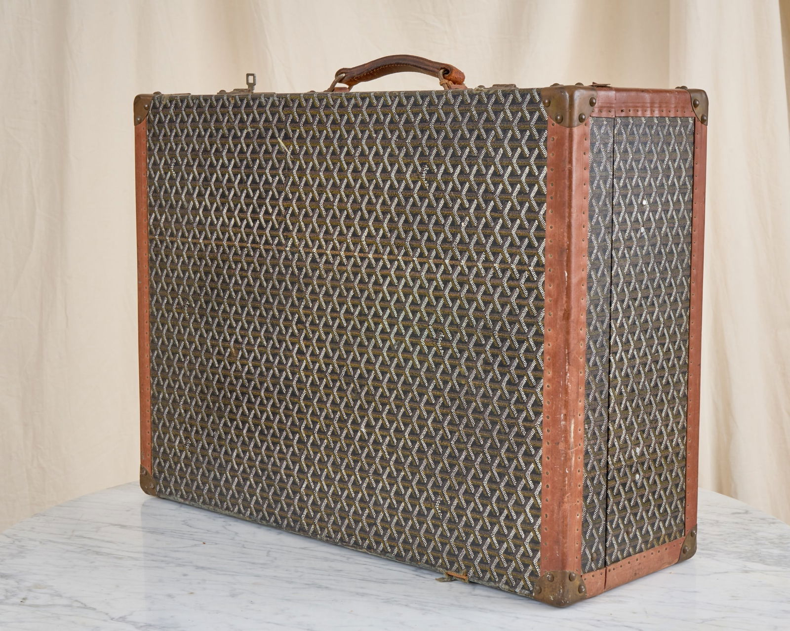 MAISON GOYARD PARIS STEAMER TRUNK (1 of 19)