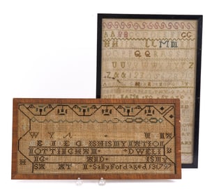 TWO (18th c) SAMPLERS DATED 1788 and 1797