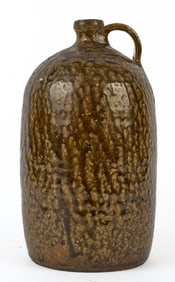 (19th c) CRAWFORD COUNTY GLAZED STONEWARE JUG