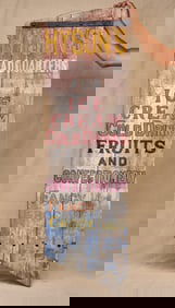 (2) SIDED PAINTED HYSONS HEADQUARTERS TRADE SIGN