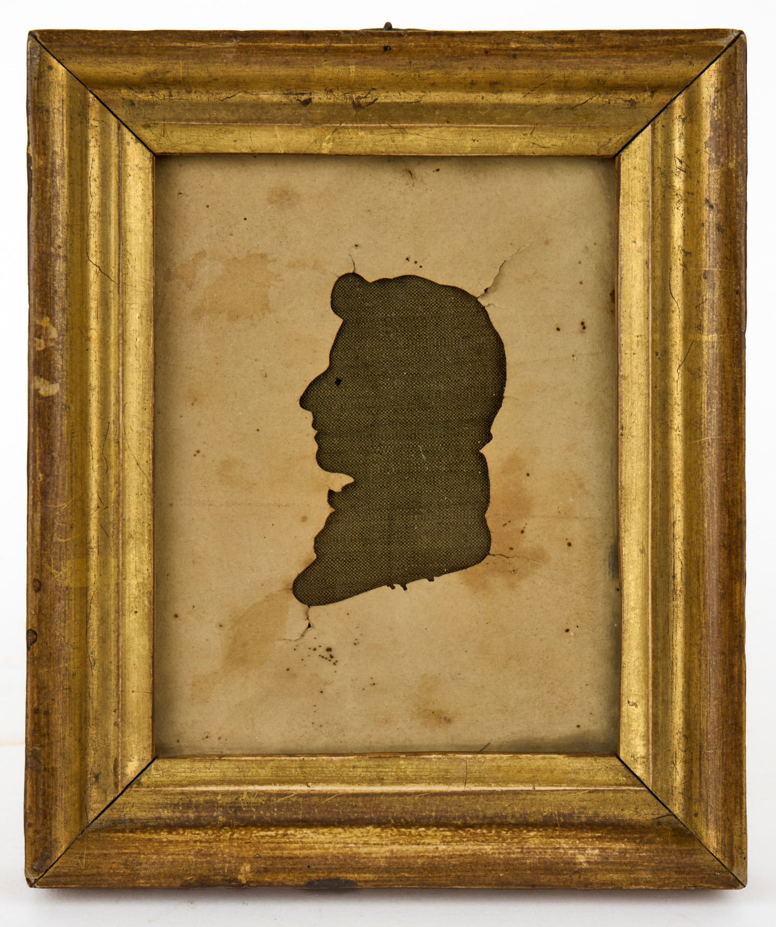 (Early 19th c) HOLLOWCUT SILHOUETTE of JOHN ROGERS (1 of 3)