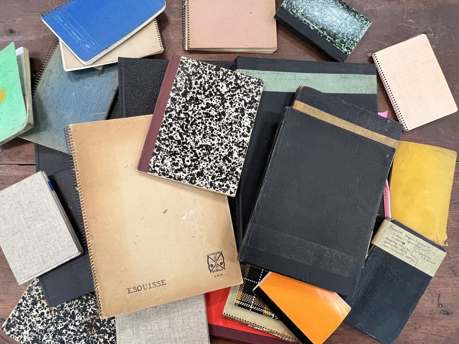 (OVER 20) SKETCH and NOTE BOOKS - BERNARD LAMOTTE (1 of 11)