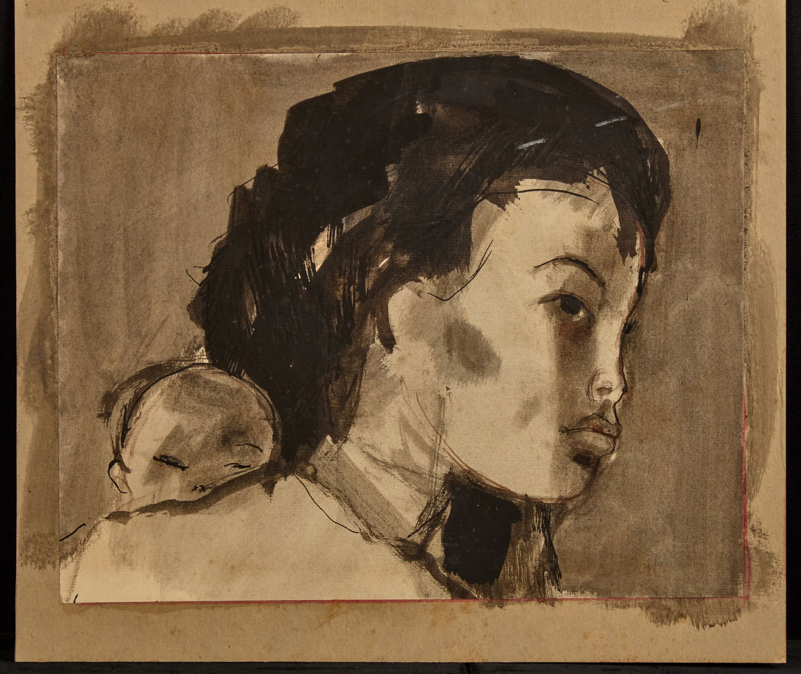 TAHITIAN WOMAN - BERNARD LAMOTTE (1903-1983) (1 of 7)