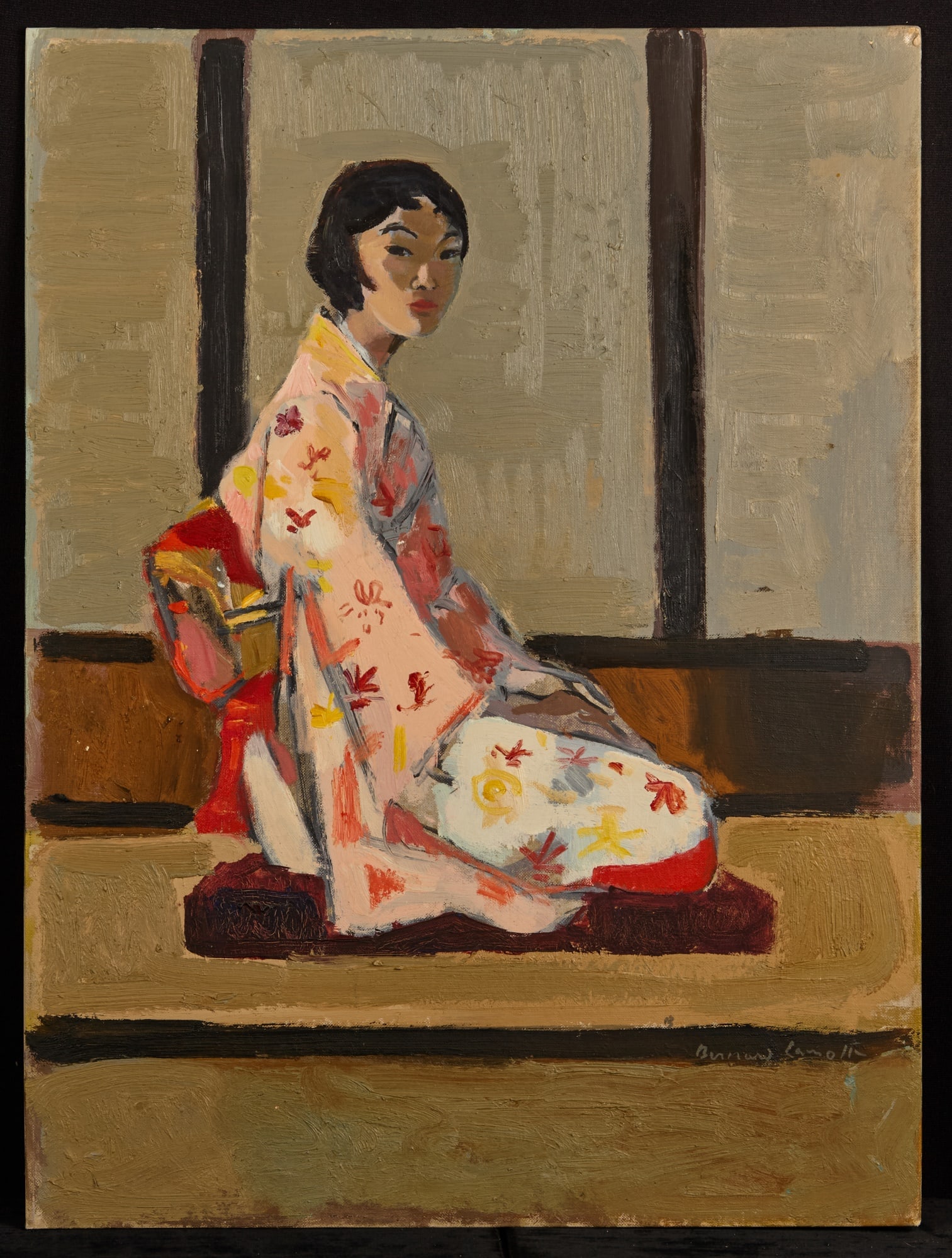 JAPANESE WOMAN - BERNARD LAMOTTE (1903-1983) (1 of 7)