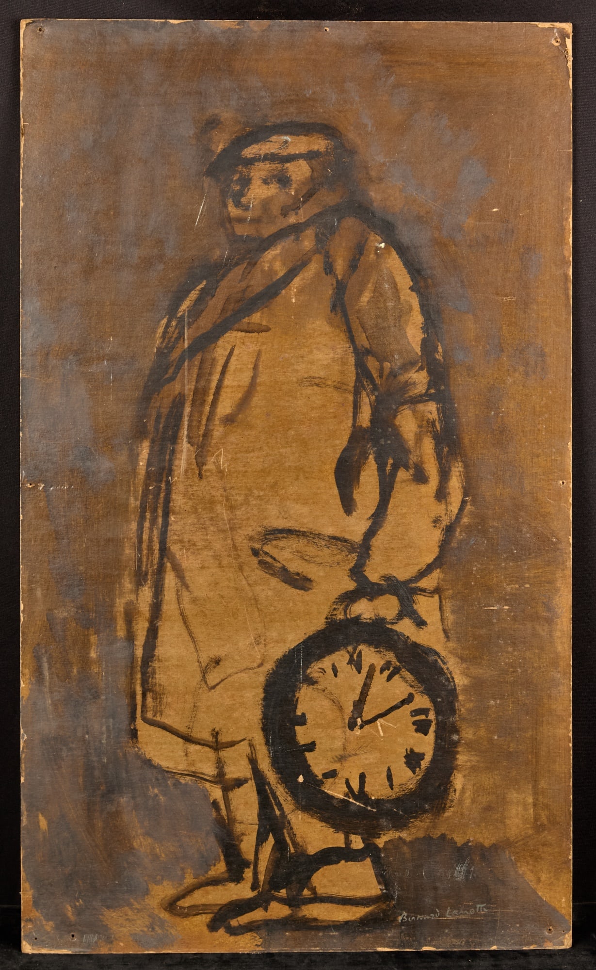 MAN with LARGE CLOCK - BERNARD LAMOTTE (1 of 7)