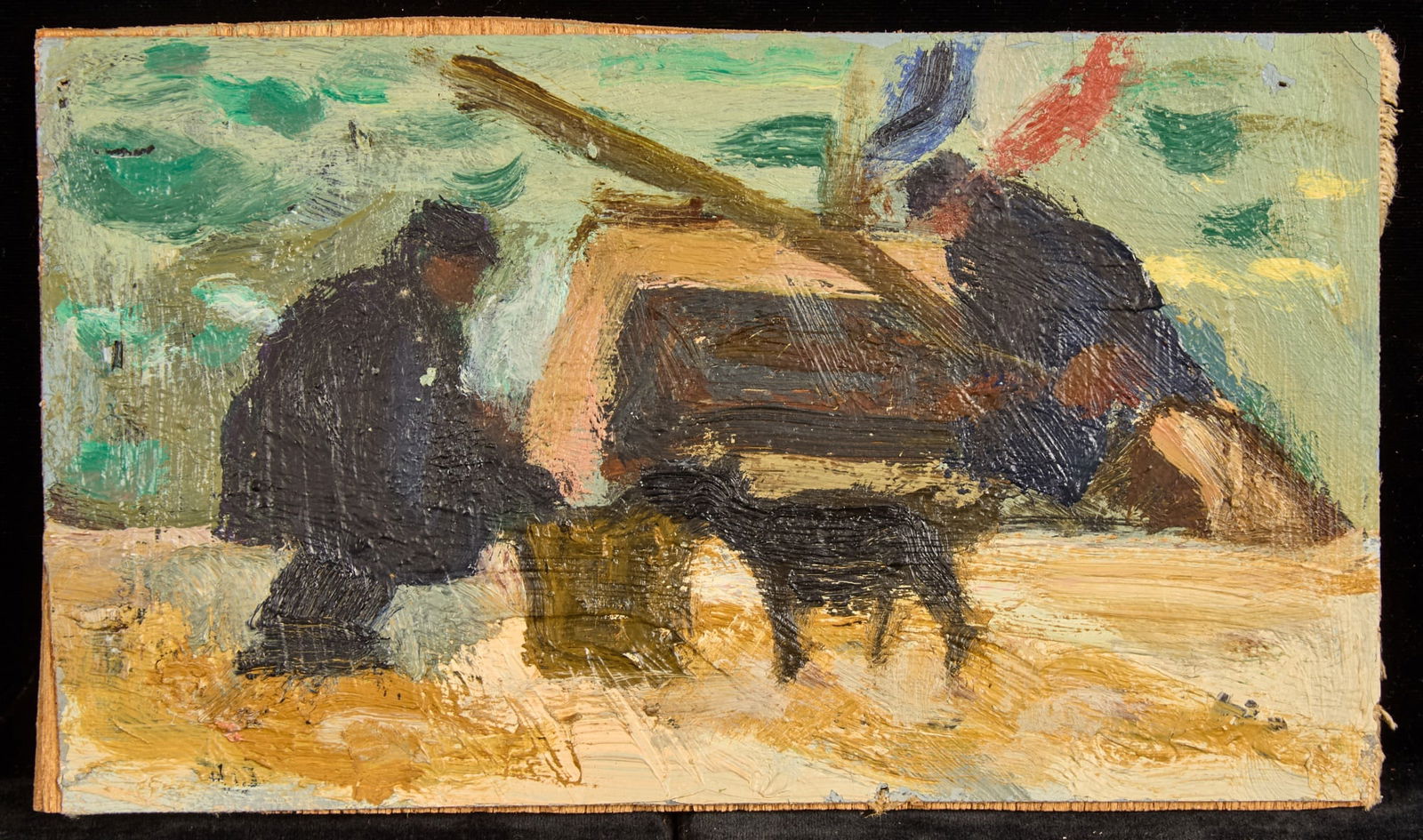FISHERFOLK on the WATERFRONT- BERNARD LAMOTTE (1 of 5)