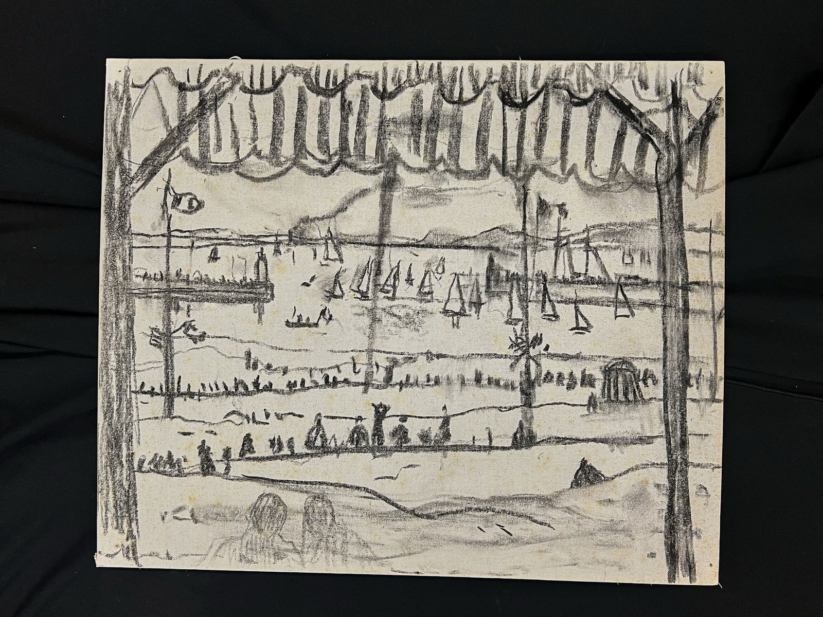 TRIPTYCH MURAL STUDY -BERNARD LAMOTTE - 2