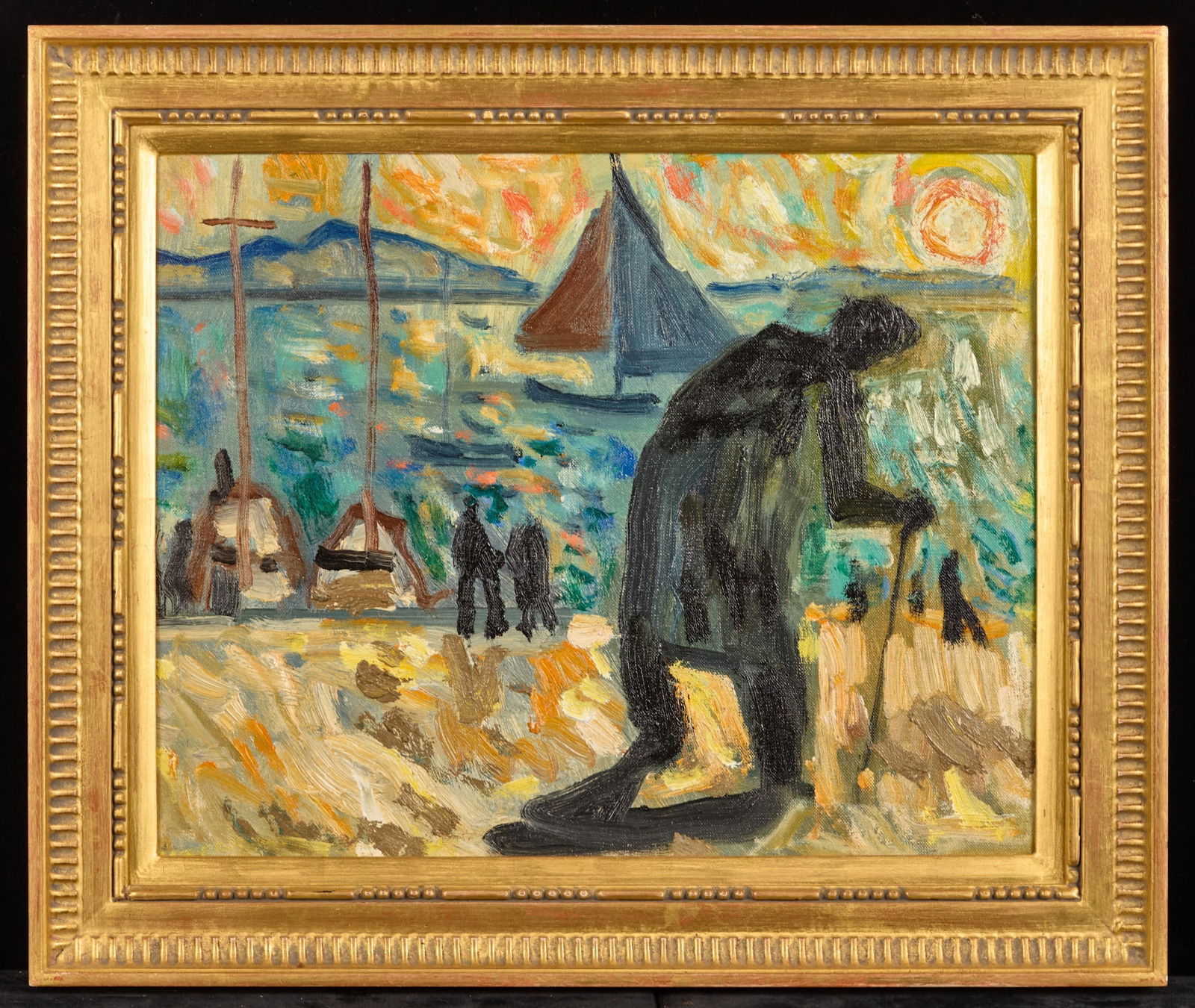 FIGURE on the BEACH - BERNARD LAMOTTE (1903-1903) (1 of 5)