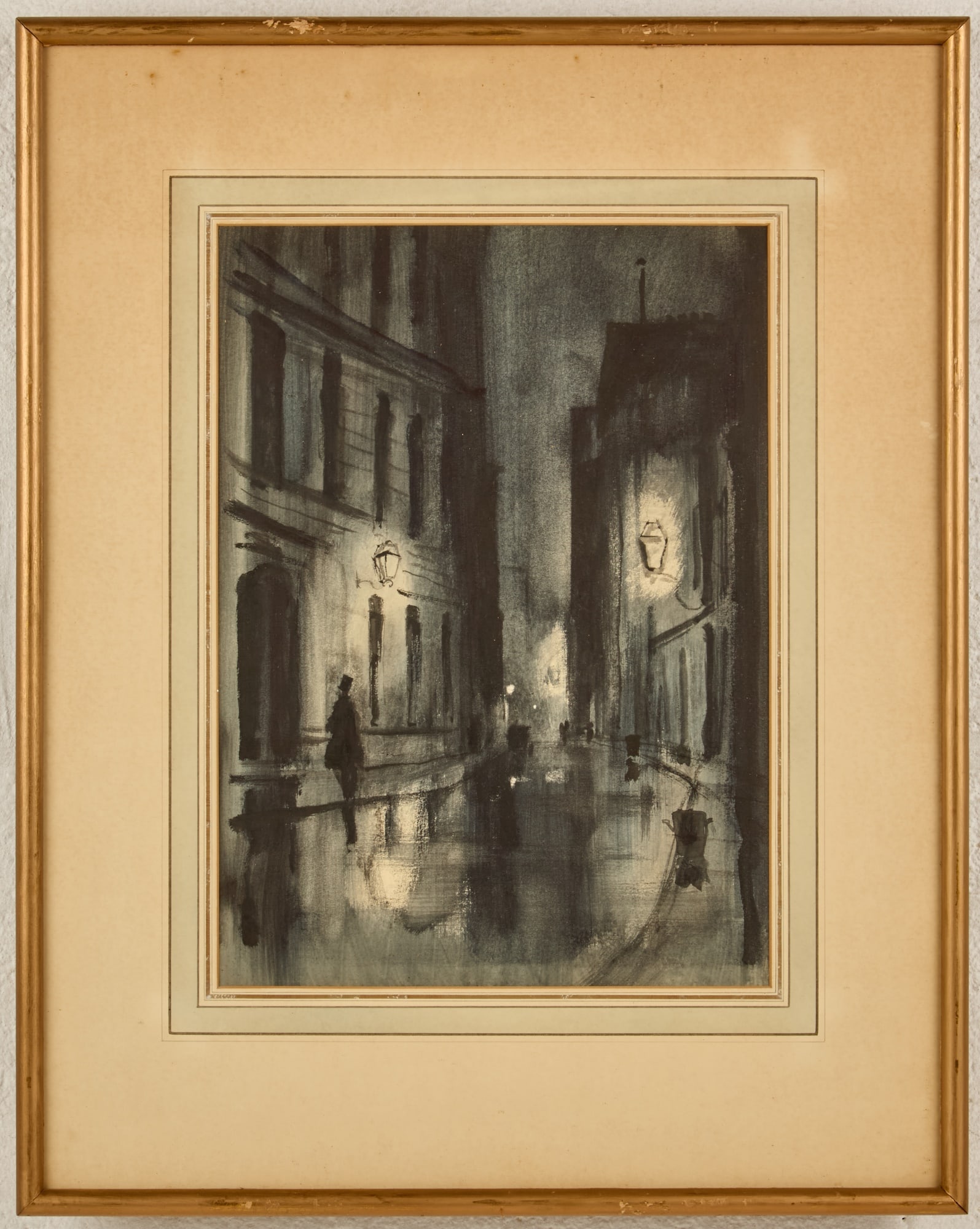 NOCTURN CITYSCAPE - BERNARD LAMOTTE (1903-1983) (1 of 6)